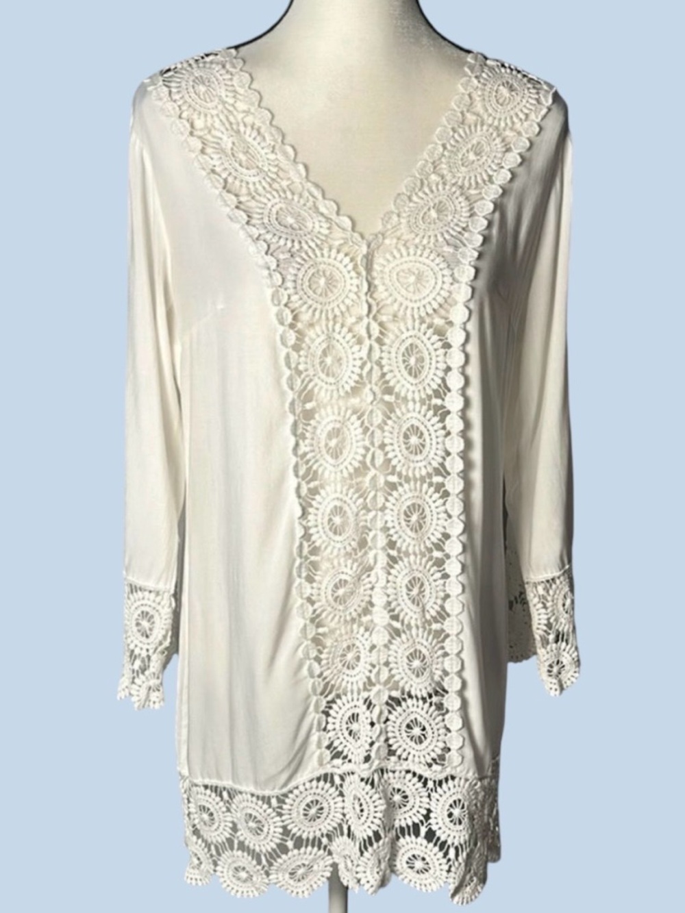 Womens White Swim Cover (Size M)